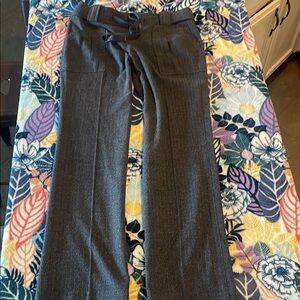 Gray Wide-Leg Pants Dress Pants